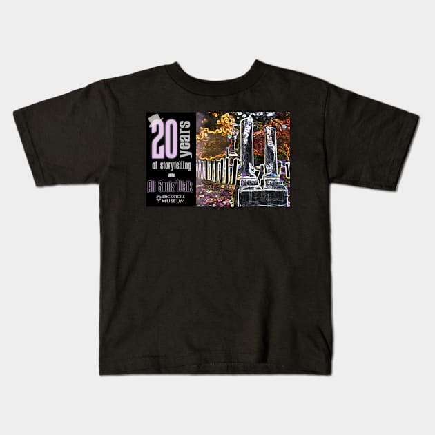 All Souls' Walk 20th Anniversary Neon Celebration! Kids T-Shirt by Brick Store Museum